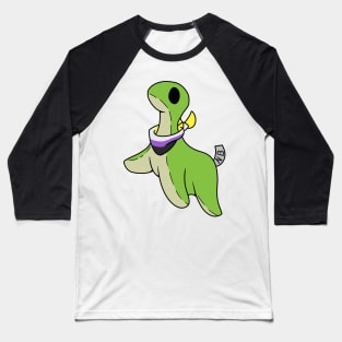 Non-Binary pride Nessie Baseball T-Shirt